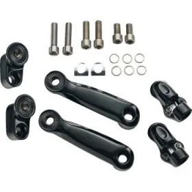 6r220 Ciro Adjustable Passenger Pegs Black