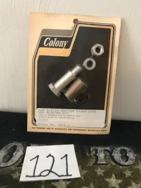 Ft37-54 Colony 7818-5 Shifter Lever Stud And Bushing Kit Cad Plated Harley New