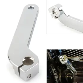 Comebuybestusa 310000131704 Shift Shifter Rod Lever Silver Fit Harley Flt 1982-18 Road Glide Fltrx 2015-20