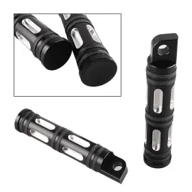 Comebuybestusa 310003406632 Cnc Foot Pegs Footpegs Footrest For Harley Xl1200t/xl1200v/xl1200x/fxsb Black Us