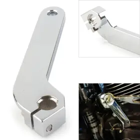Comebuybestusa 550720976814 Shift Shifter Rod Lever Silver Fit Harley Flt 1982-18 Road Glide Fltrx 2015-20