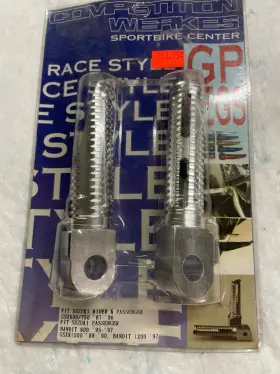 1gps2-s Competition Werkes Gp Pegs Suzuki Rider/passenger Gsx600/750 Gsxr1000 Bandit 600