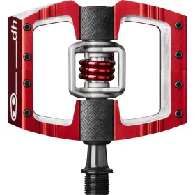 16095 Crankbrothers Mallet Dh Pedals - Dual Sided Clipless With Platform Aluminum 9/16 Inch Red