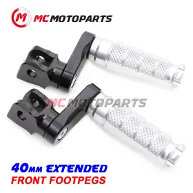 Cl3fafpfg0340mmbkmccpsicc002 Createmotor For Aprilia Rsv4 1000 R Factory 09-17 Mccp 40mm Lowering Silver Rider Foot Pegs