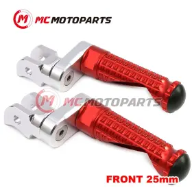 Cl3fafpfg15d25mmsimprordcc008 Createmotor For Ducati Monster 400 97-04 03 02 01 00 Mpro 25mm Lowering Red Rider Foot Pegs