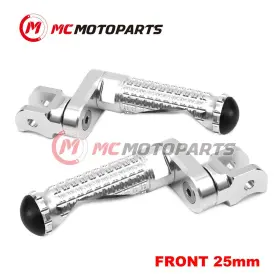 Cl3fafpfg2325mmsimprosicc003 Createmotor For Ducati 888 Strada 1992 Mpro 25mm Lowering Silver Rider Foot Pegs