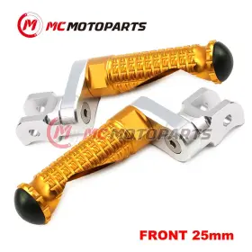 Cl3fafpfg6425mmsimprogdcc002 Createmotor For Suzuki Gsx-s1000f 15-20 19 18 17 16 Mpro 25mm Lowering Gold Rider Foot Pegs
