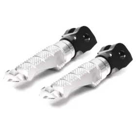 Clcrafg05simprosicc23023 Createmotor R-fight Silver Front Foot Pegs For Bmw R 1200 S 04 05 06