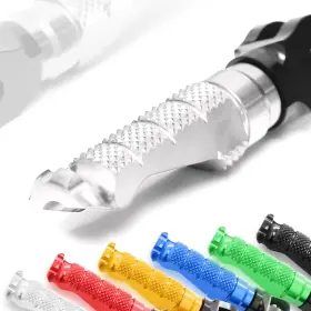 Clcrafg12simprosicc23048 Createmotor R-fight Silver Front Foot Pegs For Buell Xb12r Firebolt 04