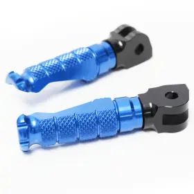 Clcrafg27simprobucc23128 Createmotor R-fight Blue Front Foot Pegs For Harley Davidson Softail Fatboy 13-15 16 17