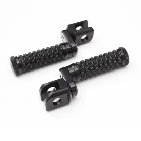 Clcrafpsu03rbkcc23004 Createmotor Cnc Black Front 25mm Adjustable Foot Pegs For Gsxr 750 06-16 17 18 19 20 21 22
