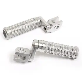 Clcrafpya01rsicc23003 Createmotor Cnc Silver Front 25mm Adjustable Foot Pegs For Yzf R1 R1m 15 16 17 18 19 20 21