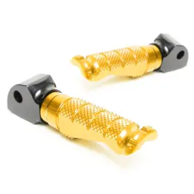 Clcrarr03bkmccpgdcc23012 Createmotor R-fight Gold Rear Foot Pegs For Aprilia Shiver 750 10 11 12 13 14 15 16