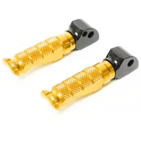 Clcrarr24bkmccpgdcc23063 Createmotor R-fight Gold Rear Foot Pegs For Ducati Streetfighter 1098 S 09 10 11 12 13 14