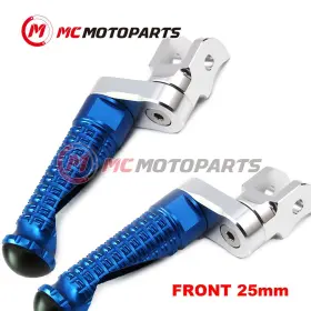 Clcrfpfg1125mmsimprobucc002 Createmotor Blue Mpro Front Foot Pegs 25mm Lower For Bmw R1100gs Abs 95-99 98 97 96