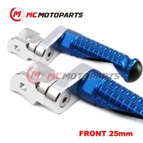 Clcrfpfg3125mmsimprobucc009 Createmotor Blue Mpro Front Foot Pegs 25mm Lower For Honda Cb1300 / S 97-13 12 11 10 09 08