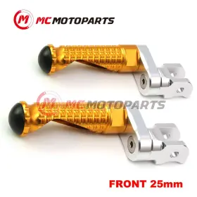 Clcrfpfg6625mmsimprogdcc003 Createmotor Gold Mpro Front Foot Pegs 25mm Lower For Suzuki Boulevard M90 09-19 18 17 16
