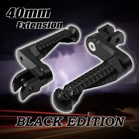 Clfafg36m40mprobksnw160 Createmotor Mpro 1.5 Inch Extension Black Front Foot Pegs For Honda Cbf600 N/s 04 05 06