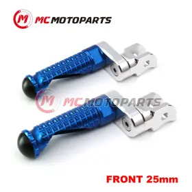 Clfafpfg2625mmsimprobusn001 Createmotor Blue Mpro 25mm Extension Front Footpegs For Harley Davidson Xr1200 2008