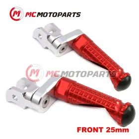 Clfafpfg40a25mmsimprordsn004 Createmotor Red Mpro 25mm Extension Front Footpegs For Kawasaki Z900rs Cafe Racer 18-22 21