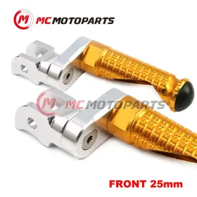 Clfafpfg4825mmsimprogdsn003 Createmotor Gold Mpro 25mm Extension Front Footpegs For Kawasaki Ninja 1000 14-17 16 15