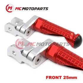 Clfafpfg4825mmsimprordsn003 Createmotor Red Mpro 25mm Extension Front Footpegs For Kawasaki Ninja 1000 14-17 16 15