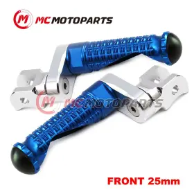 Vvrfpfg0325mmsimprobucl47003 Createmotor For Rsv4 1000 R Factory Aprc /abs 11-17 Mpro 25mm Extended Blue Front Foot Pegs