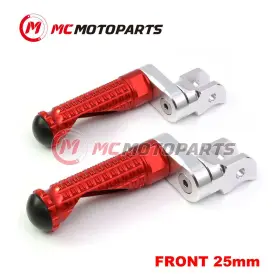 Vvrfpfg1125mmsimprordcl47002 Createmotor For Bmw R1100gs Abs 95-99 98 97 96 Mpro 25mm Extended Red Front Foot Pegs