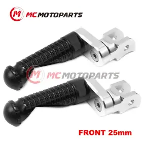 Vvrfpfg15d25mmsimprobkcl47003 Createmotor For Ducati Monster 800 /ie All Year Mpro 25mm Extended Black Front Foot Pegs