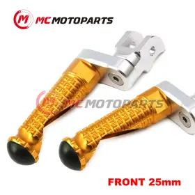 Vvrfpfg1825mmsimprogdcl47001 Createmotor For Hypermotard 821 Sp/strada 13-17 16 Mpro 25mm Extended Gold Front Foot Pegs