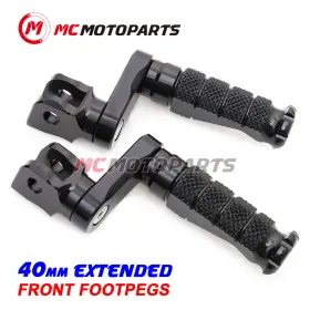Vvrfpfg25b40mmbkmccpbkcl47010 Createmotor For Ducati Hyperstrada 939 2016 Mccp 40mm Extended Black Front Foot Pegs