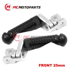 Vvrfpfg2825mmsimprobkcl47002 Createmotor For Harley Softail Street Bob 18-19 Mpro 25mm Extended Black Front Foot Pegs