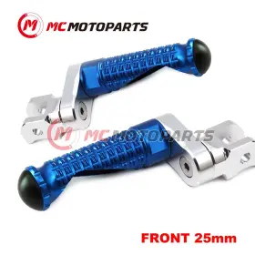 Vvrfpfg4125mmsimprobucl47010 Createmotor For Kawasaki Gpz 1100 95-99 98 97 96 Mpro 25mm Extended Blue Front Foot Pegs