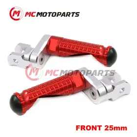 Vvrfpfg4125mmsimprordcl47009 Createmotor For Kawasaki Gpz1000 Rx 86-89 88 87 Mpro 25mm Extended Red Front Foot Pegs