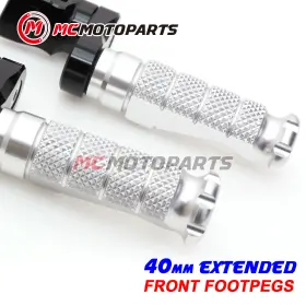 Vvrfpfg4940mmbkmccpsicl47003 Createmotor For Kawasaki Zx-10r 04-10 09 08 07 06 Mccp 40mm Extended Silver Front Foot Pegs Vvrfpfg4940mmbkmccpsicl47003 Createmotor For Kawasaki Zx-10r 04-10 09 08 07 06 Mccp 40mm Extended Silver Front Foot Pegs