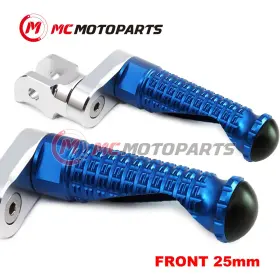 Vvrfpfg5725mmsimprobucl47002 Createmotor For Mv Agusta F4 1000 2007 Mpro 25mm Extended Blue Front Foot Pegs