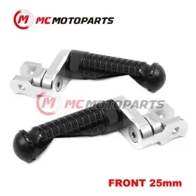 Vvrfpfg8025mmsimprobkcl47004 Createmotor For Triumph Trident 900 91-98 97 96 95 Mpro 25mm Extended Black Front Foot Pegs
