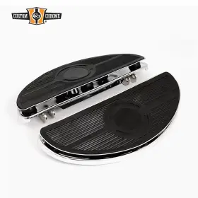 26568 Custom Chrome Oval Shaker Floorboards Fit For Harley Softail Dyna 1984-14 Fxwg 80-86