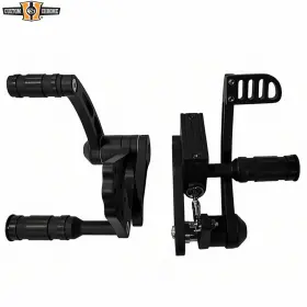 683597 Custom Chrome Black 3/4 Inch Forward Controls Kit Fit For Harley Softail 1986-99 Fl/fx /fxwg 58-86