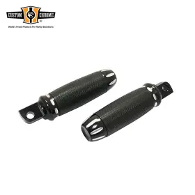 688830 Custom Chrome Panorama Foot Pegs Set Gloss Cut Rubber For Harley Male Mount Style 688830 Custom Chrome Panorama Foot Pegs Set Gloss Cut Rubber For Harley Male Mount Style