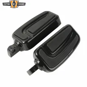 38025003 Custom Chrome / Tour Ease Gloss Black Highway Male Mount Footpeg Footrest Fit For Harley Touring Sportster