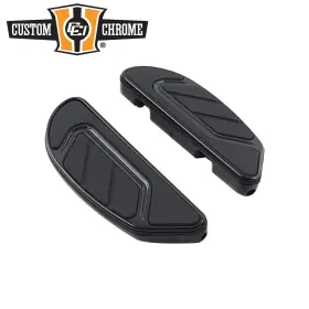 38027003 Custom Chrome / Tour Ease Rear Passenger Footboards Fit For Harley Touring Softail Dyna Gloss Black