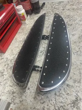 104-st Cyclesmiths - Standard 19 Inch Banana Boards Chrome With Rivets