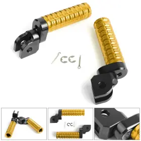 Fp-225-gold Darupsun Front Footrests Foot Pegs Fit For Honda Cbr600rr Cbr1000rr Suzuki Gsx-s 750