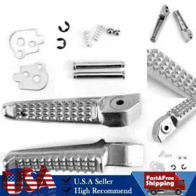 Fp-233-silver Darupsun Rear Foot Peg Footrest For Honda Cbr600f Cbr900rr Cbr929 Cbr954 Cb400 Cb400sf