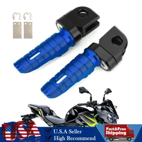 Fp-275-blue Darupsun Front Footrests Foot Peg For Kawasaki Z400 Z300 Z800 Z650 Z900 Z1000 Ninja 650