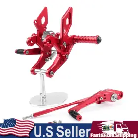 M528-b061-red Darupsun Adjustable Rearsets Foot Rest Pegs Rear Set Fit For Honda Cbr500r Cb500f 16-17 R