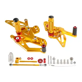 M528-b076-gold Darupsun Gold Rearsets Adjustable Foot Pegs Rest For Honda Cb650r Cbr650r 2019-2023