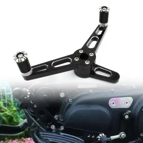 Sl045-blk Darupsun Alloy Gear Shift Lever Support Shifter Pivot Black B For Sportster 883 1200 04