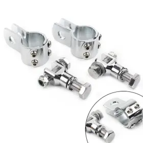 Dictorcoltd 550732388322 1pair 1.25 Inch Engine Crash Bar Highway Foot Peg Mount Clamp Bracket Kit For Harley